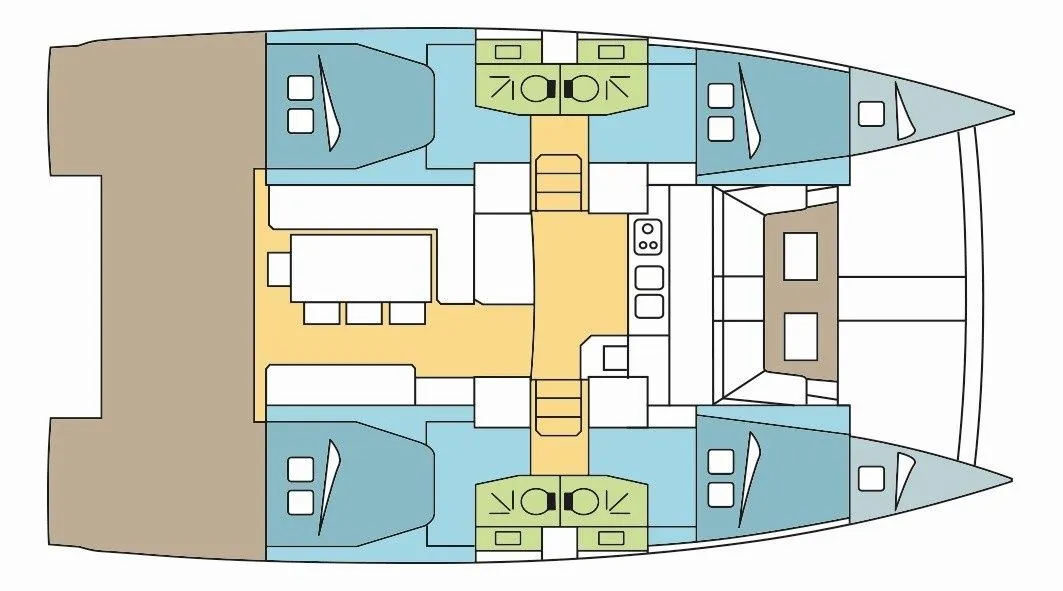 Miriel 4.1: Konforlu Catamaran Tatili - Fotoğraf 2