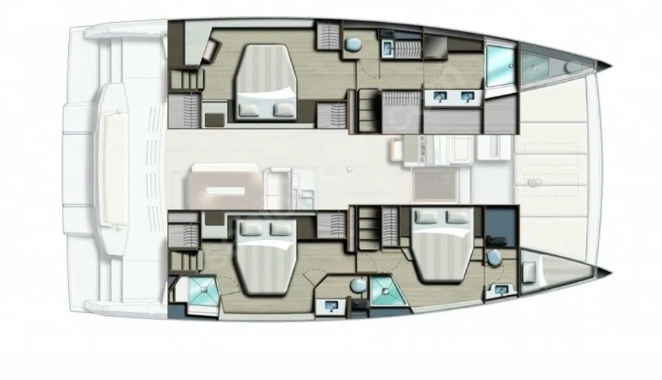 Honour 4.8: Stylish Catamaran with Flybridge & AC - Fotoğraf 2
