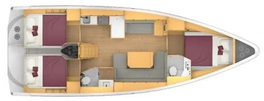 Lolim Bavaria C42: Stylish 3-Cabin Sailing Yacht - Fotoğraf 2