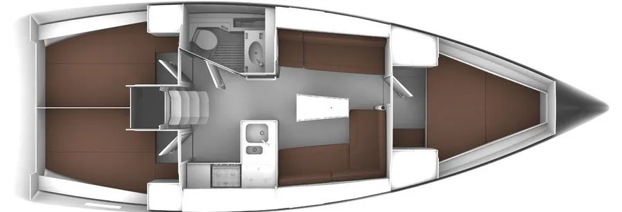 Kedi Cruiser 37: Stylish 3-Cabin Sailing Yacht - Fotoğraf 2