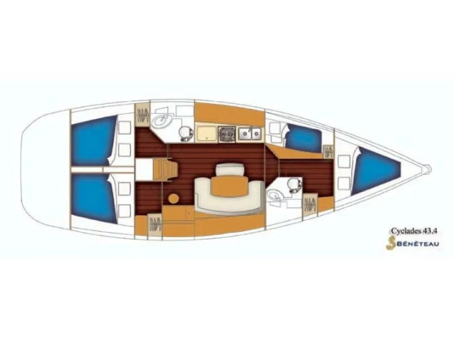 Liberty Cyclades 43.4: Konforlu Yelken Keyfi - Fotoğraf 2