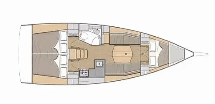 Daphne: Stylish 3-Cabin Sailing Yacht in Fethiye - Fotoğraf 2