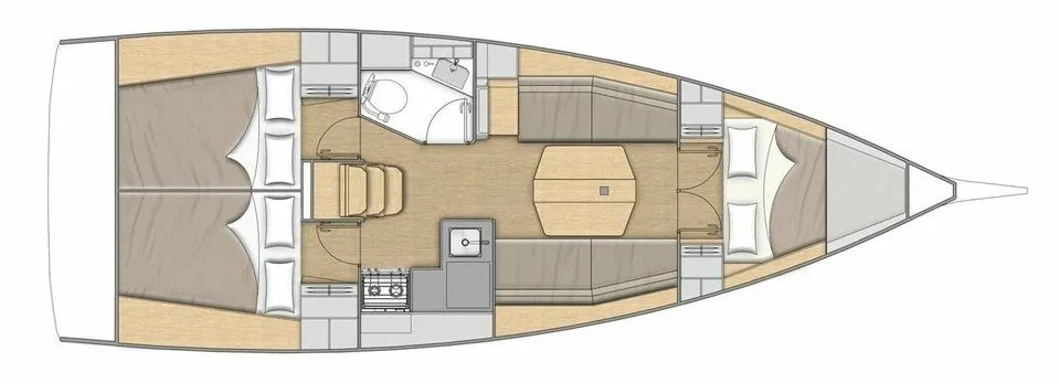 Nefeli: Stylish 3-Cabin Sailing Yacht in Fethiye - Fotoğraf 2