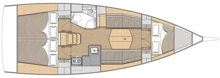 Vrubel Oceanis 34.1: Konforlu 3 Kabin, Marmaris'te Yelken Keyfi - Fotoğraf 2