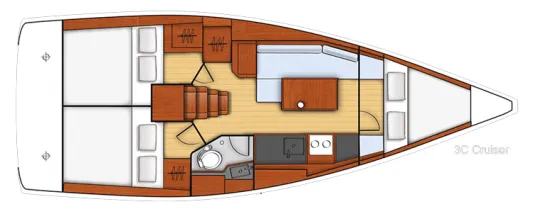 Blondi: Stylish 3-Cabin Sailing Yacht in Marmaris - Fotoğraf 2