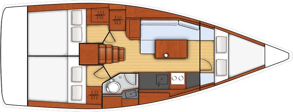 Minta Oceanis 35: Konforlu 3 Kabinli Yelken Keyfi - Fotoğraf 2