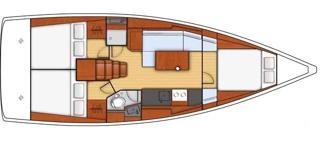 Solar Oceanis 38: Stylish 3-Cabin Sailing Escape - Fotoğraf 2