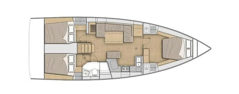 Beneteau Oceanis 40.1: Konforlu 3 Kabin, Fırınlı Yelken Keyfi - Fotoğraf 2
