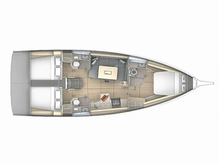 Luka 41: Sleek Sailing with 3 Cozy Cabins - Fotoğraf 2
