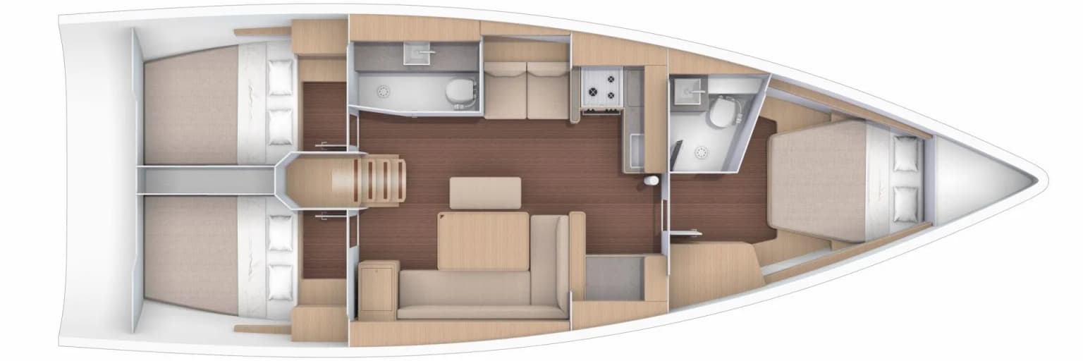 Enki 430: Konforlu 3 Kabinli Yelken Keyfi - Fotoğraf 2