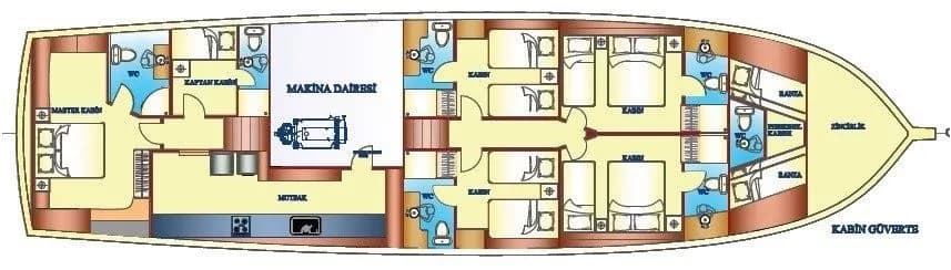 Kayhan 3: Spacious Gulet with 5 Toilets & AC - Fotoğraf 2