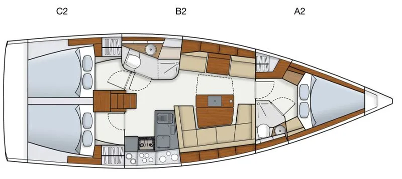Beau Goose: Stylish 3-Cabin Sailing Yacht - Fotoğraf 2