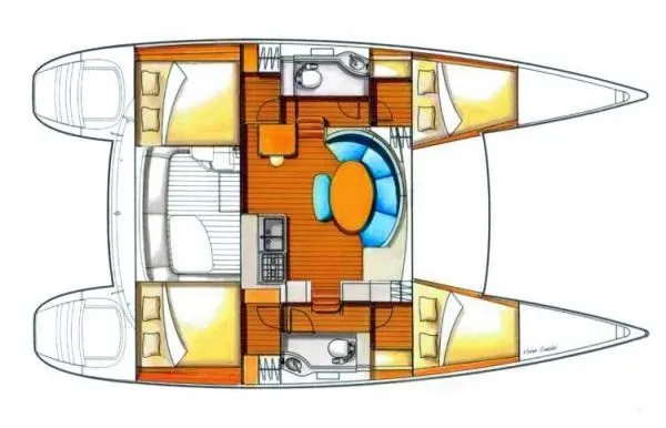 Gallifrey 380: Modern Katamaran & Komfort pur - Fotoğraf 3