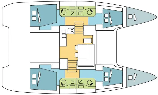 Sail Aries 40: Spacious Catamaran Comfort - Fotoğraf 2