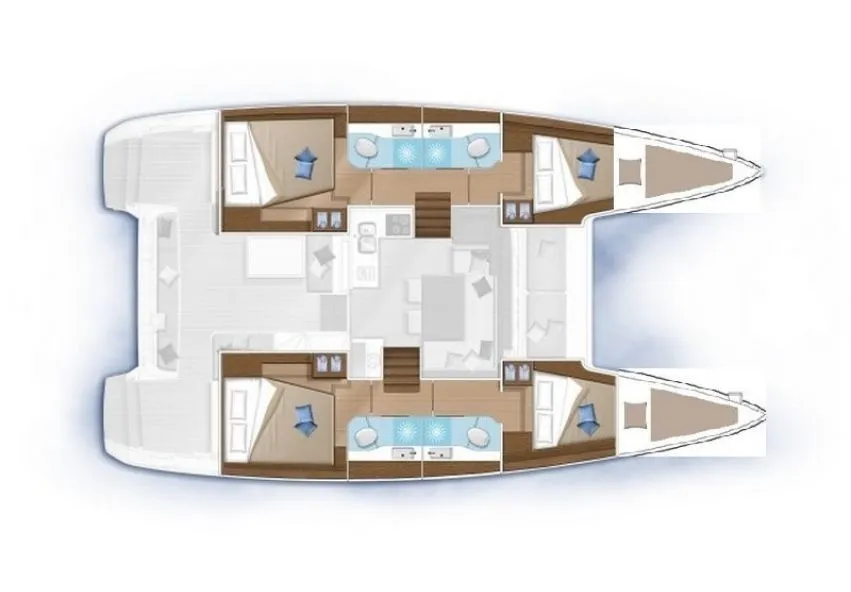 Sail Castor 40: Konforlu Catamaran Tatili - Fotoğraf 2