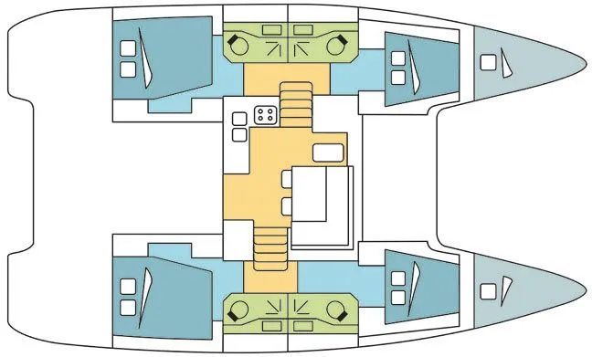 Sail Sagitta: Spacious 6-Cabin Catamaran with AC - Fotoğraf 2