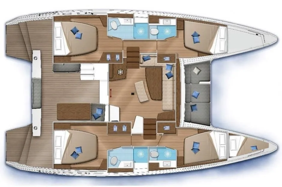 Fujin Lagoon 42: Spacious Catamaran Comfort - Fotoğraf 2