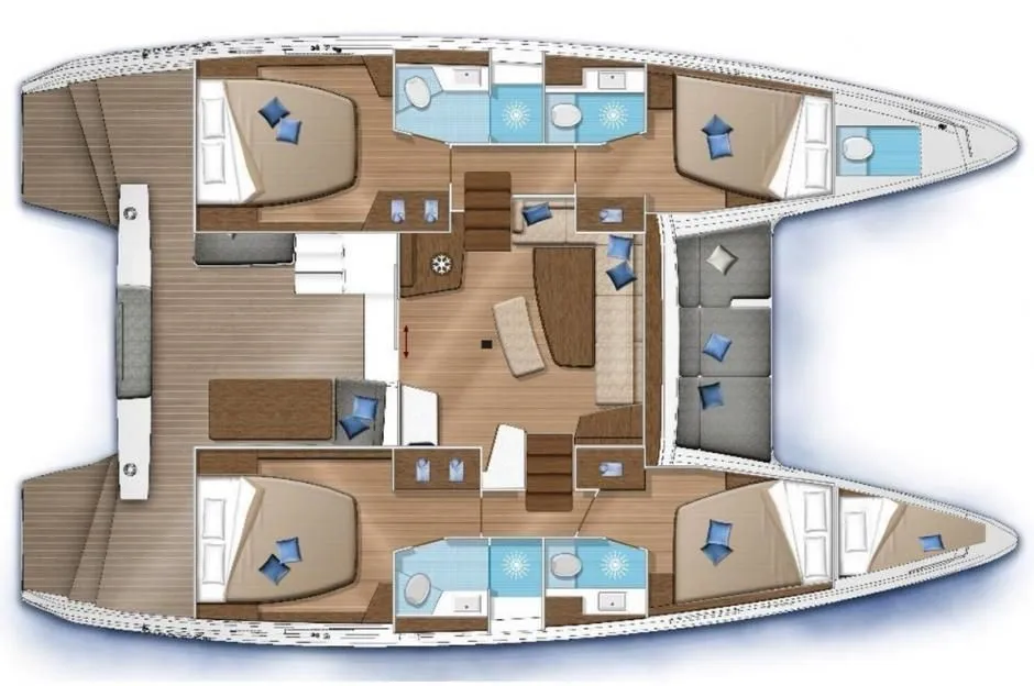 Kairos Lagoon 42: Spacious Comfort & Free Dingi - Fotoğraf 3