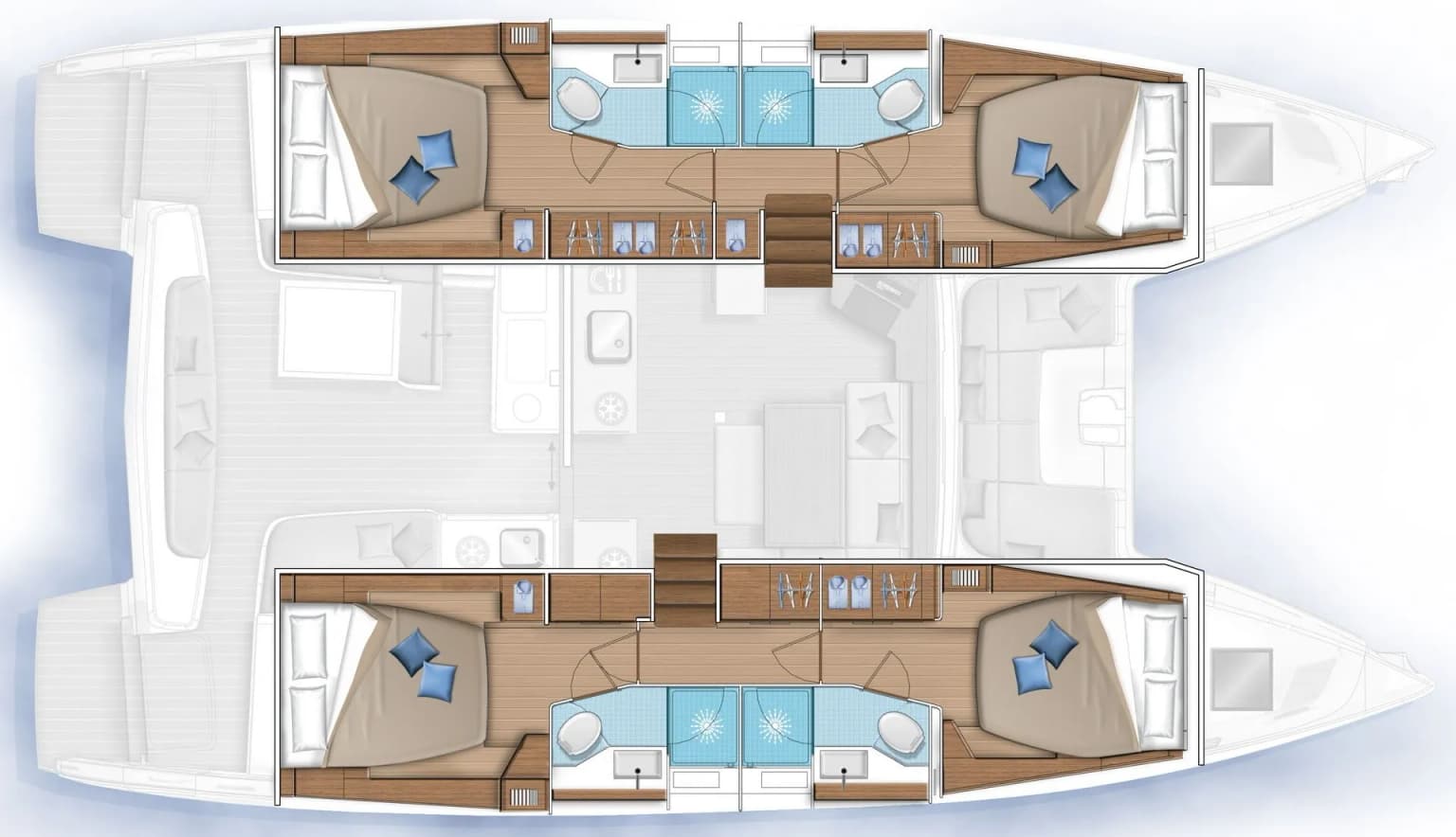 Albatros S Lagoon 46: Spacious, Airy Catamaran - Fotoğraf 2