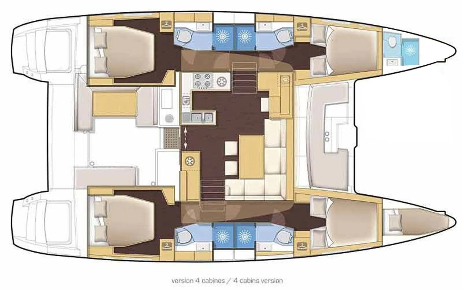 Mysa Lagoon 46: Spacious Comfort & Flybridge Fun - Fotoğraf 2