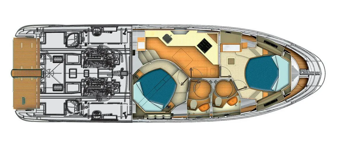 Charter a 15m Azimut 45 Motor Yacht in Kemer - Fotoğraf 2