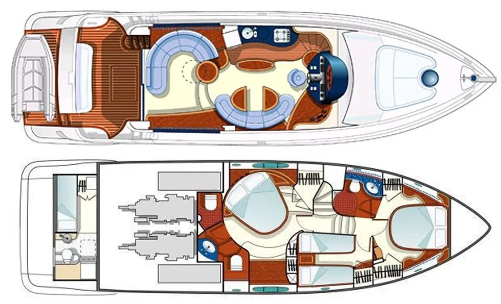 Взять в чартер 17.51м Azimut 55 моторная яхта в Бодрум - Fotoğraf 2