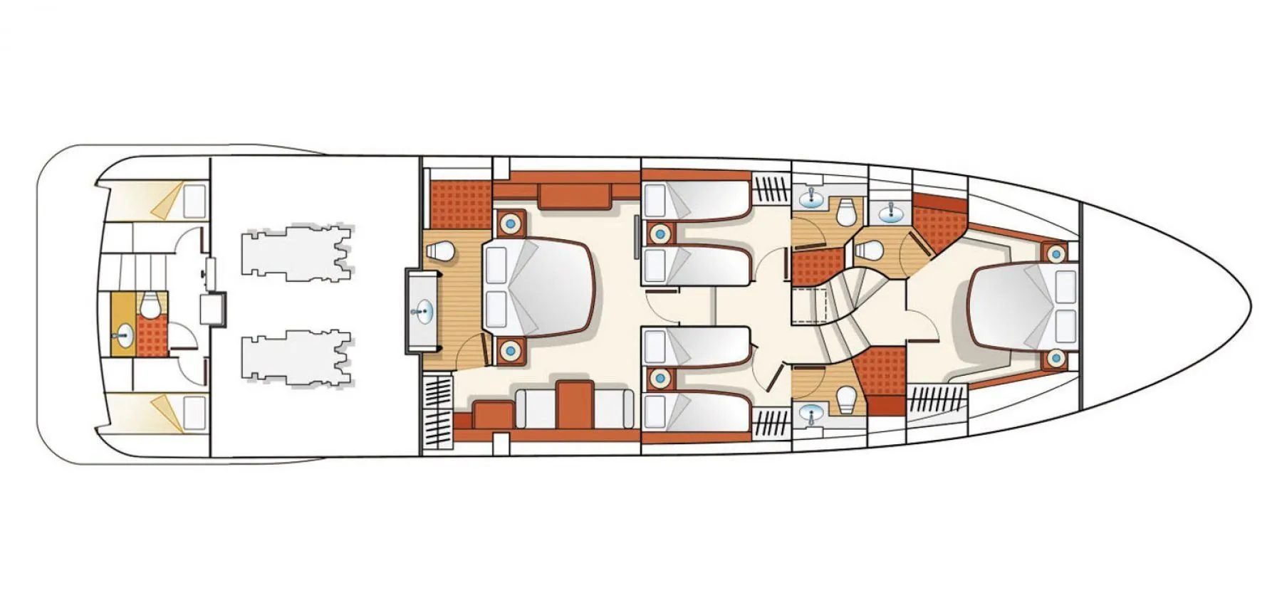 Charter a 23m Motor Yacht Azimut 75 in Bodrum - Fotoğraf 2