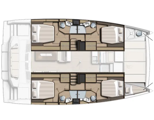 Rent a 13.5m Bali 4.4 Catamaran in Göcek - Fotoğraf 2
