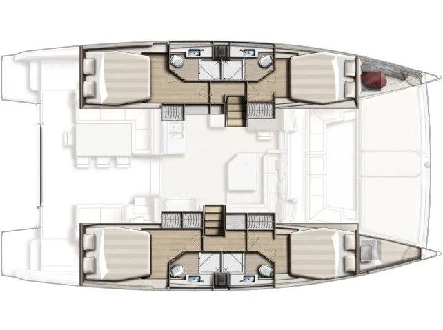 Orhaniye Kiralık 5 Kabinli 13.6m Katamaran - Fotoğraf 2