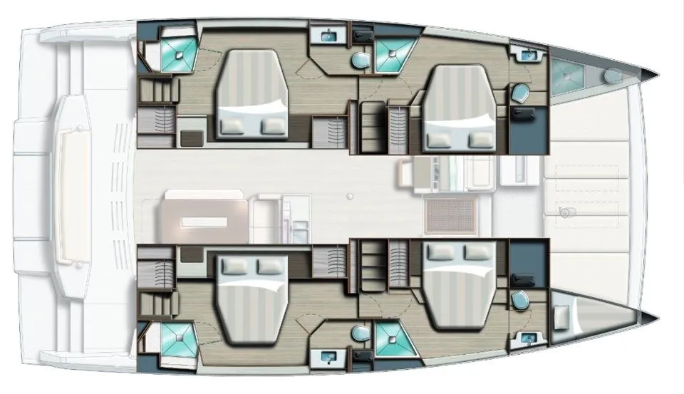 Charter a 14.88m Bali 4.8 Catamaran in Marmaris - Fotoğraf 2