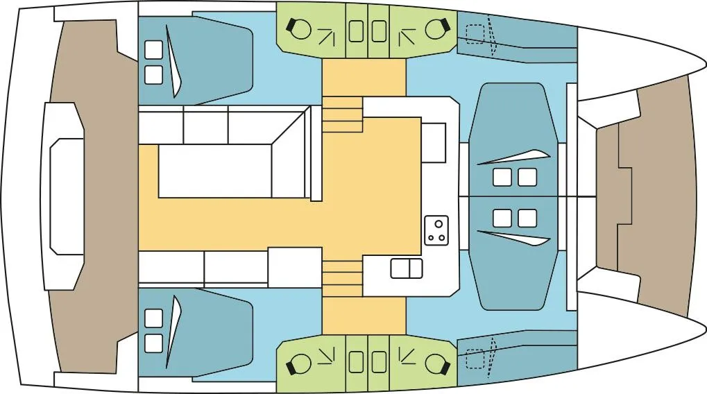 Charter a 12.31m Bali Catspace in Fethiye - Fotoğraf 2