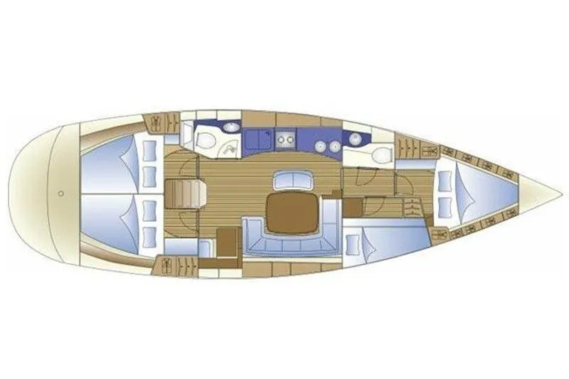 Marmaris 13.94m Kiralık Bavaria 44 Yelkenli Yat - Fotoğraf 2