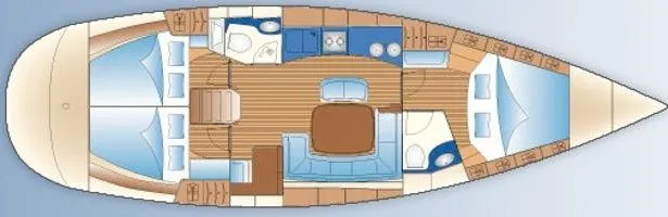 Charter a 13.95m Bavaria 44 Sailing Yacht in Fethiye - Fotoğraf 2