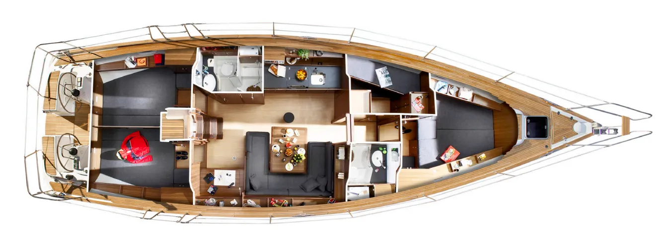 Взять в чартер 14.49м Bavaria 47 Cruiser в Фетхие - Fotoğraf 2