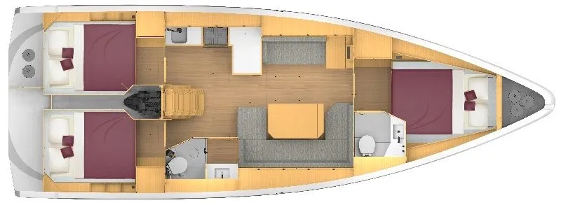 Charter a 12.38m Bavaria C42 Sailing Yacht in Fethiye - Fotoğraf 2