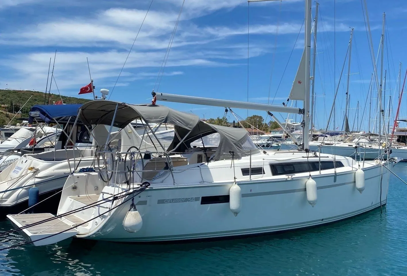Fethiye 9.99m Kiralık Bavaria Cruiser 34 Yelkenli Yat - Fotoğraf 3