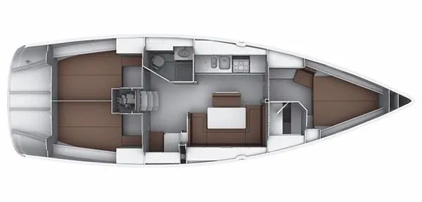 Арендуйте 12.35м Bavaria Cruiser 40 парусная яхта в Гёчек - Fotoğraf 4