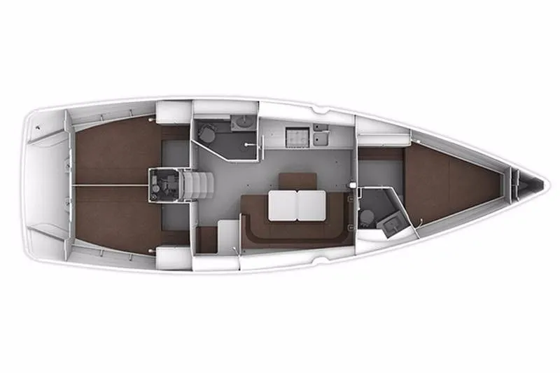 Fethiye 12.35m Kiralık Bavaria Cruiser 41 Yelkenli Yat - Fotoğraf 2