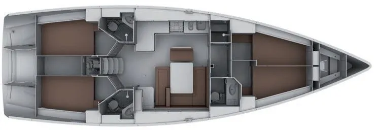 14.27m Fethiye Sailing Yacht Bavaria Cruiser 45 Hire - Fotoğraf 2