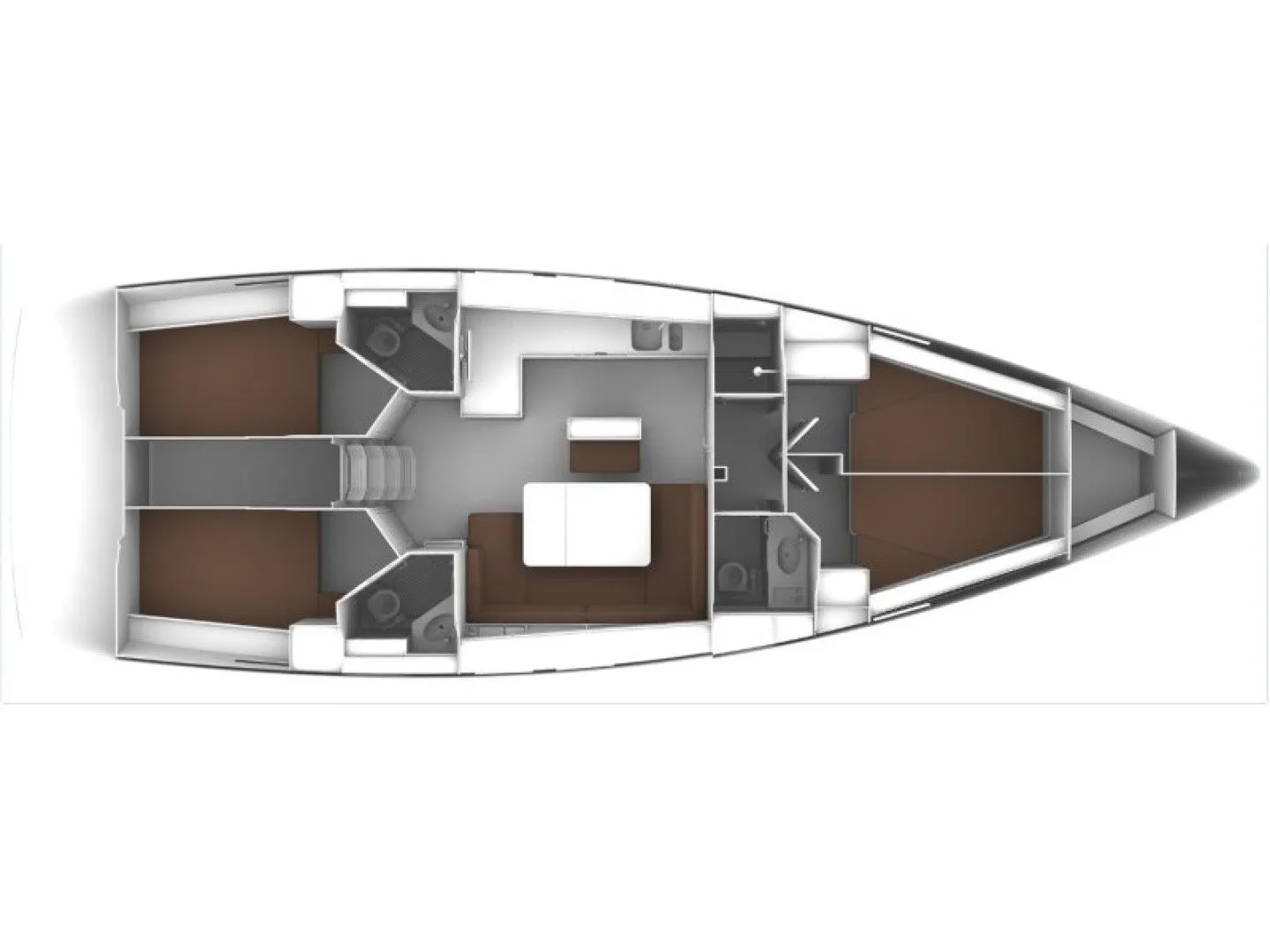 Marmaris 14.27m Kiralık Yelkenli Yat Bavaria Cruiser 46 - Fotoğraf 2