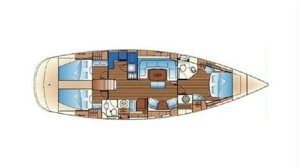 14m Antalya Sailing Yacht Bavaria Vision 50 Hire - Fotoğraf 2
