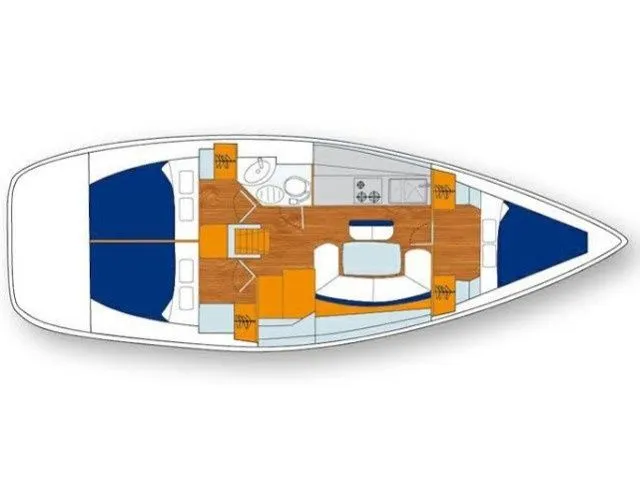 Rent a 11.97m Beneteau Cyclades 39.3 Sailing Yacht in Fethiye - Fotoğraf 2