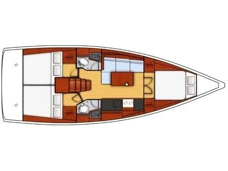 Orhaniye 11.5m Kiralık Yelkenli Yat Beneteau Oceanis 38 - Fotoğraf 2