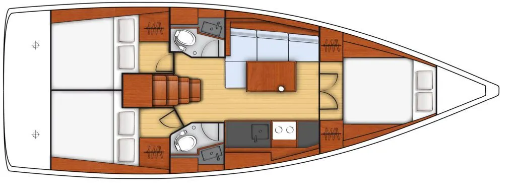 Marmaris 11.5m Kiralık Yelkenli Yat - Fotoğraf 2