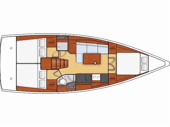Vientos Oceanis 38: Komfort & Freiheit Segeln - Fotoğraf 2