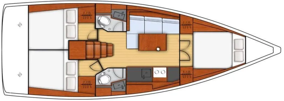 Fethiye Kiralık Beneteau Oceanis 38.1 11.8m Yelkenli Yat - Fotoğraf 2