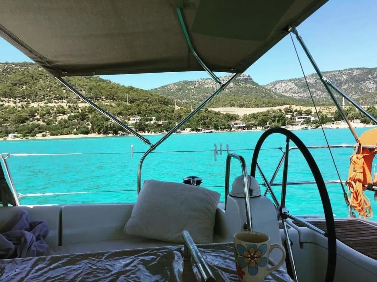 Marmaris Kiralık 2 Kabinli 12.15m Yelkenli Yat - Fotoğraf 5