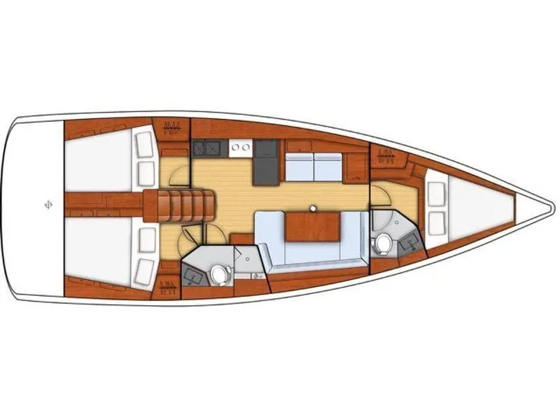 Charter a 12.43m Beneteau Oceanis 41.1 Sailing Yacht in Turgutreis - Fotoğraf 2