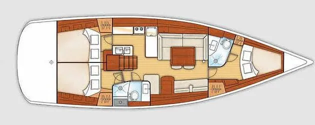 Fethiye Kiralık Beneteau Oceanis 46 14.09m Yelkenli Yat - Fotoğraf 2