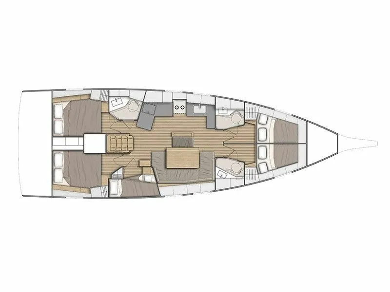 Арендуйте 14.6м Beneteau Oceanis 46.1 парусная яхта в Гёчек - Fotoğraf 2